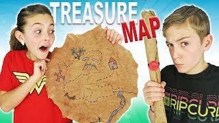 How To Make DIY Treasure Map  Easy Kids Crafts [upl. by Narag]