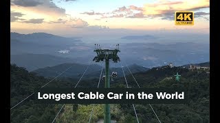 Worlds Longest Cable Car Ride  Sun World Ba Na Hills Vietnam [upl. by Tereb]