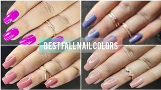 TOP FALL NAIL POLISH COLORS  fall favorites [upl. by Ennahteb]