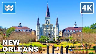 4K French Quarter in New Orleans Louisiana USA  Walking Tour Vlog amp Vacation Travel Guide 🎧 [upl. by Edora]