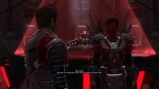 SWTOR Digging Deeper  Theron Shan Romance Specific Dialogue [upl. by Hayifas]