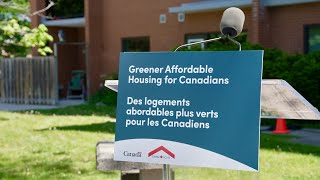 Canada Greener Affordable Housing Announcement [upl. by Neale]