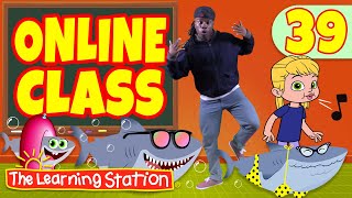 Online Class 39 for Kids ♫ Baby Shark Summer ♫ Brain Breaks ♫ Songs by The Learning Station [upl. by Ttoile]