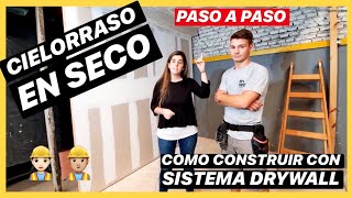 Como Hacer un CIELORRASO DURLOCK Paso a Paso 🔥 Sistema DRYWALL  Enseco [upl. by Harl545]