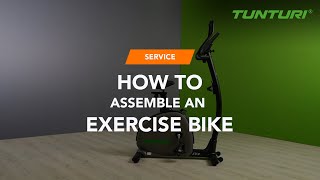 HOW TO  Assemble an Exercise Bike  Tunturi New Fitness [upl. by Willock542]