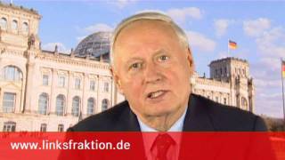 DIE LINKE Oskar Lafontaine Schlechter Anfang für die Regierung Merkel [upl. by Tildie161]