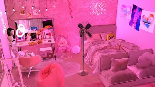 FREE PINK AESTHETIC ROOM  CC LINKS  ROOM DL  FURNITURE  CLUTTER CC FOLDER  THE SIMS 4 [upl. by Rothstein990]