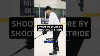 SHOOT TO SCORE BY SHOOTING IN STRIDE hockeydevelopment hockeygoalietraining [upl. by Nohs483]