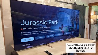 Sony BRAVIA XR X95K 75quot 4K UHD MiniLED TV Review [upl. by Yadseut]