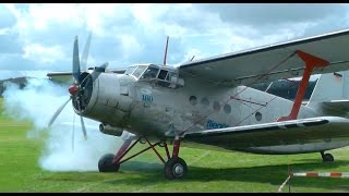 Antonov AN2  Takeoff and Landing from Cockpit and outside [upl. by Gideon]