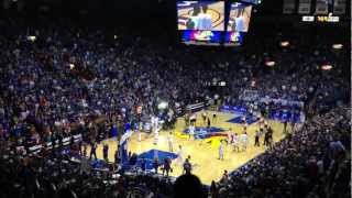 Kansas Jayhawks Pregame video Allen Fieldhouse gets LOUD [upl. by Andromada]