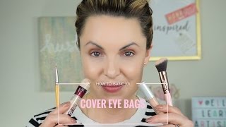 How To Hide amp Conceal Under Eye Bags  Basic 101  Elle Leary Artistry [upl. by Phip802]