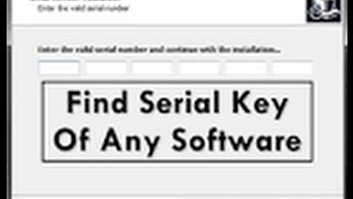 How to Get Serial Number Any Software [upl. by Yssor]