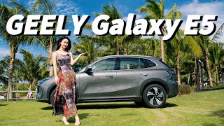 GEELY Galaxy E5 Worlds first test drive [upl. by Ahsilat]