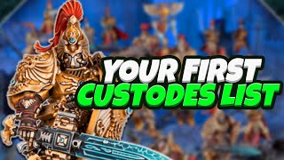 Custodes Beginner List  Warhammer 40K 10th Edition [upl. by Jenks]