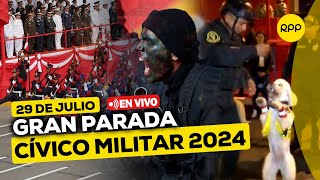 🔴 GRAN PARADA Y DESFILE CÍVICO MILITAR 2024 🇵🇪 NuestraTierraCelebra  EN VIVO [upl. by Ahsii300]