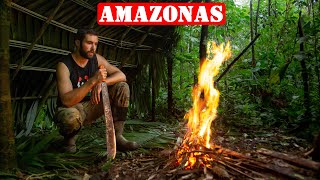 Vivac En El AMAZONAS Con Refugio De Supervivencia [upl. by Lienaj]