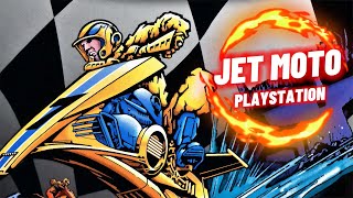 Jet Moto Full Gameplay PS1 [upl. by Alohcin]