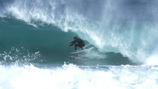 SURFING SHOREBREAK SLABS W BEAU CRAM [upl. by Uriiah883]