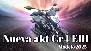 Nueva Akt CR4 125 modelo 2025  mi moto [upl. by Nauhs]