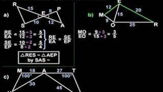 Proving Triangles are Similar  MathHelpcom  Geometry Help [upl. by Anoy50]