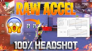 Raw Accel free fire  Only Headshot Settings PART 1 [upl. by Manly]