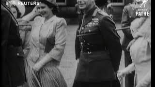 Queen Wilhelmina visits Buckingham Palace 1946 [upl. by Nipha]