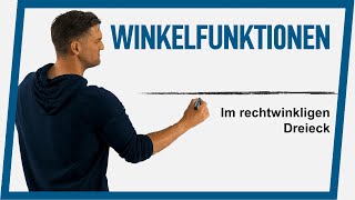 Winkel im rechtwinkligen Dreieck bestimmen mit sin cos tan  Trigonometrie  Mathe by Daniel Jung [upl. by Patton]