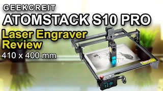 GEEKCREIT x ATOMSTACK S10 PRO Laser Engraver 10W [upl. by Enirac]