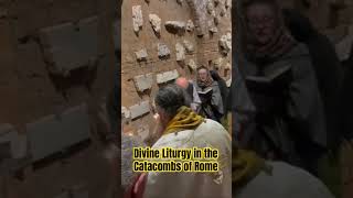 Divine Liturgy in the Triclinium of the Catacomb of Saint Domitilla Rome 518 February 2024 [upl. by Ollehcram157]