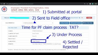 ಪಿಎಫ್ STATUS 1 Submitted 2 Under Process 3 Settled 4 Rejected [upl. by Raquela]