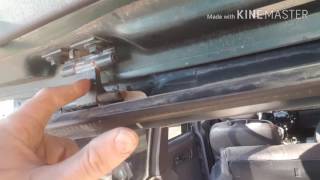 Jeep cherokee rear hatch removal and install [upl. by Ynaffik]