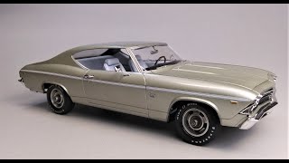 NEW 1969 Chevy Chevelle SS 396 125 Scale Model Kit Build Review Painting Weathering Revell 854492 [upl. by Chaworth]