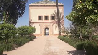 the landmarks of Marrakech city in Morocco Menara gardens amp Koutoubia Mosque [upl. by Naryk]