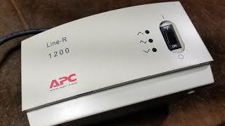 APC LineR 1200 Voltage Regulating Power Conditioner Review [upl. by Nirrat161]