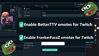 How to enable BTTV amp FrankerFaceZ emotes in Streamlabs OBS [upl. by Odlaw]