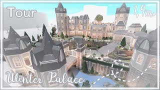 Bloxburg Build  Winter Palace tour 14M [upl. by Tsepmet233]