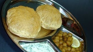 Puri  Poori Recipe Indian Fried Bread [upl. by Yeliac]