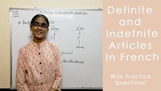 Definite and Indefinite Articles in French [upl. by Ativak]