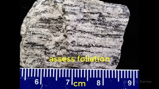 Identification Metamorphic Rock Training Video  Foliation 1 [upl. by Tuckie547]