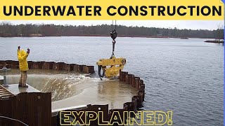 How Underwater Structures are Built Cofferdam Explained [upl. by Nnazil]