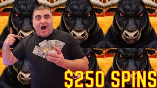 High Stakes Gambling On High Limit Slots  250 Spin JACKPOTS [upl. by Pyle]