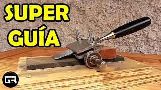 GUIA PARA AFILAR FORMONES CASERA Sharpening Jig for Chisels amp Plane Blades [upl. by Leoy795]