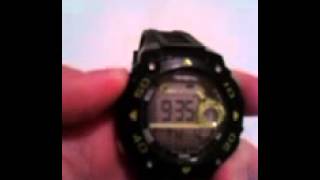 How to change the time on a digital Armitron watch [upl. by Anniram]