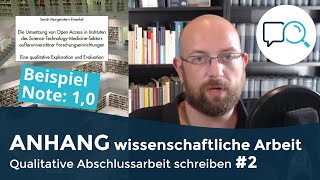 Anhang wissenschaftliche Arbeit  Experteninterview amp Qualitative Inhaltsanalyse [upl. by Ahseile]