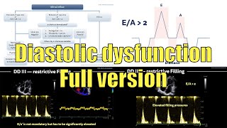 〖Echocardiography〗 Diastolic dysfunction full version 💘 [upl. by Herries]