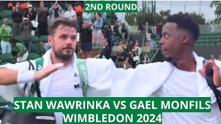 Stan Wawrinka vs Gael Monfils  Wimbledon 2024 2nd Round [upl. by Novar]