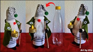 DIY Sock Christmas Gnomes Decoratiuni de Craciun Gnom de Crăciun din sosete si sticla de plastic [upl. by Adiesirb]