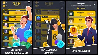 Crypto Miner Tycoon Games Game Gameplay Android [upl. by Ahsiele77]