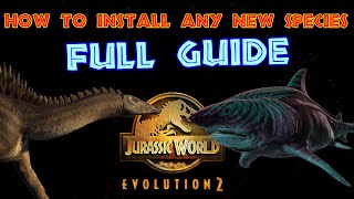 How to Install ANY New Species Mod for Jurassic World Evolution 2 [upl. by Salman]